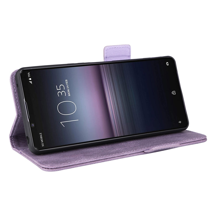 For Sony Xperia 1 VI 2024 Magnetic Clasp Leather Phone Case(Purple) - Sony Cases by PMC Jewellery | Online Shopping South Africa | PMC Jewellery | Buy Now Pay Later Mobicred