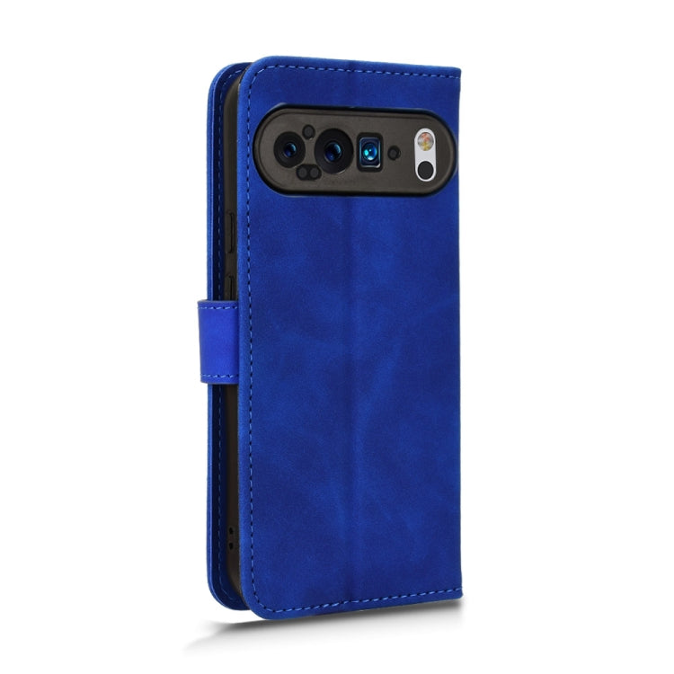 For Google Pixel 9 Pro Skin Feel Magnetic Flip Leather Phone Case(Blue) - Google Cases by PMC TechLife | Online Shopping South Africa | PMC TechLife | Buy Now Pay Later Mobicred