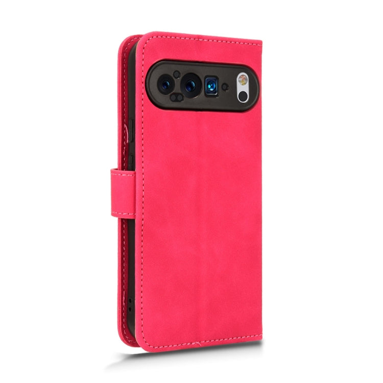For Google Pixel 9 Pro Skin Feel Magnetic Flip Leather Phone Case(Rose Red) - Google Cases by PMC TechLife | Online Shopping South Africa | PMC TechLife | Buy Now Pay Later Mobicred