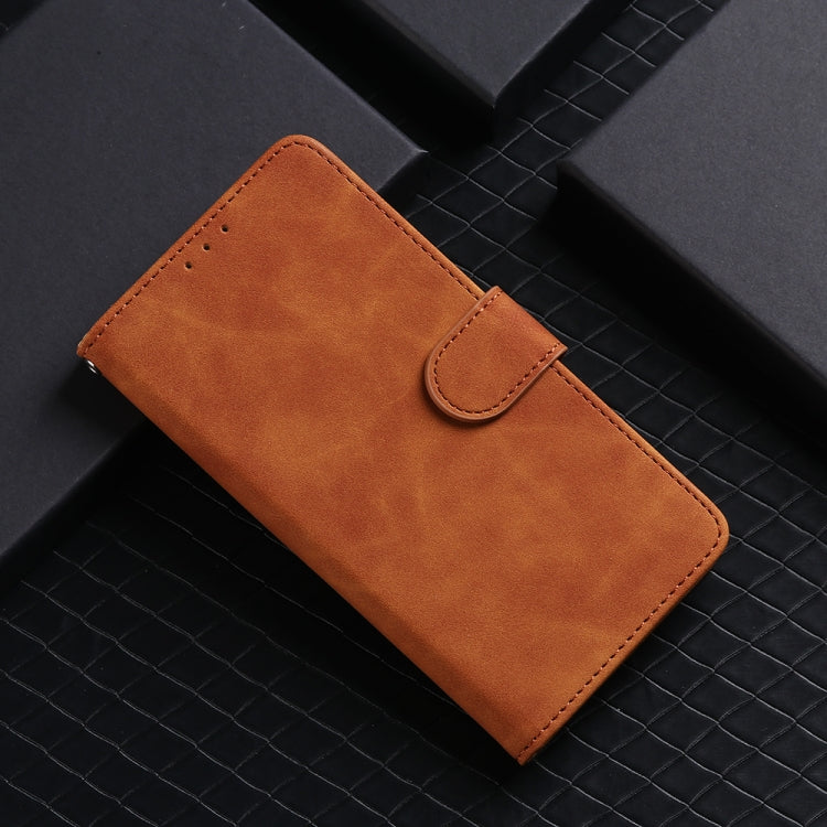 For Google Pixel 9 Pro Skin Feel Magnetic Flip Leather Phone Case(Brown) - Google Cases by PMC TechLife | Online Shopping South Africa | PMC TechLife | Buy Now Pay Later Mobicred