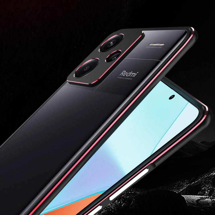 For Xiaomi Redmi Note 13 Pro+ Aurora Series Lens Protector + Metal Frame Phone Case(Silver) - Note 13 Pro+ Cases by PMC TechLife | Online Shopping South Africa | PMC TechLife | Buy Now Pay Later Mobicred