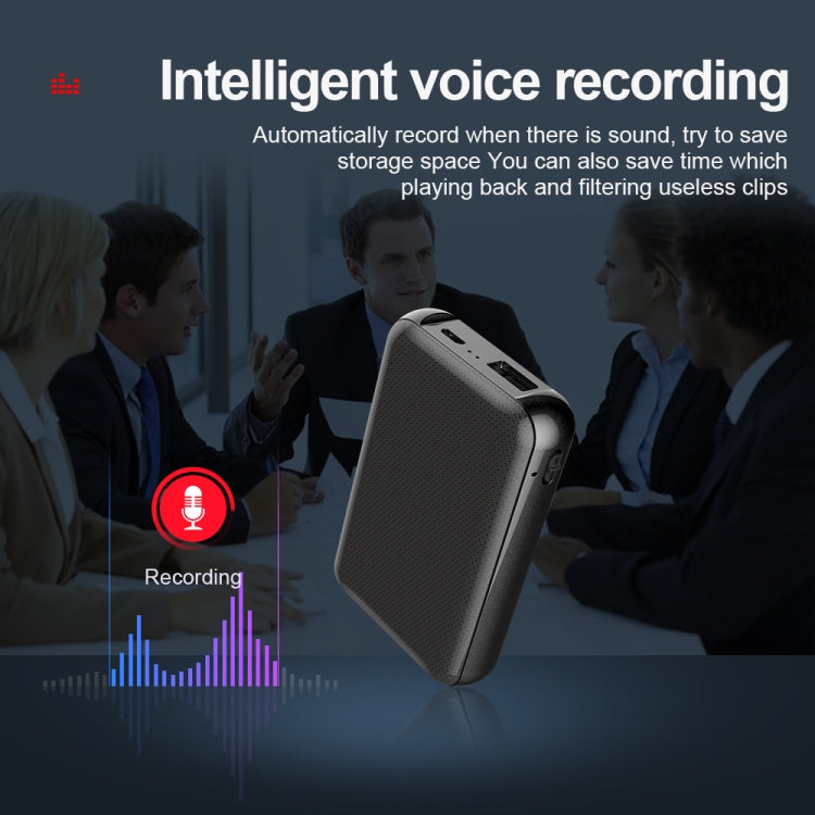 JNN Q75 Magnetic Power Bank Smart Voice Recorder, Memory:64GB(Black) - Recording Pen by JNN | Online Shopping South Africa | PMC TechLife | Buy Now Pay Later Mobicred