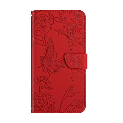 For Google Pixel 9 Skin Feel Butterfly Embossed Flip Leather Phone Case(Red) - Google Cases by PMC Jewellery | Online Shopping South Africa | PMC Jewellery | Buy Now Pay Later Mobicred