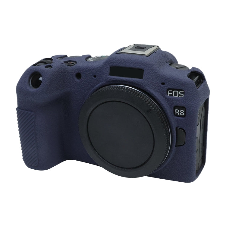 For Canon EOS R8 Soft Silicone Protective Case(Dark Blue) - Protective Case by PMC TechLife | Online Shopping South Africa | PMC TechLife | Buy Now Pay Later Mobicred