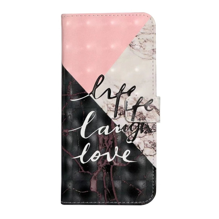 For iPhone 16 Pro Max Oil Embossed 3D Drawing Leather Phone Case(Stitching Marble) - iPhone 16 Pro Max Cases by PMC TechLife | Online Shopping South Africa | PMC TechLife | Buy Now Pay Later Mobicred