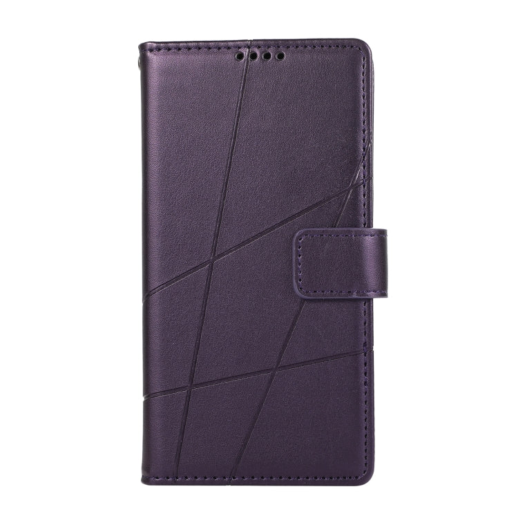 For Xiaomi 13 Ultra PU Genuine Leather Texture Embossed Line Phone Case(Purple) - 13 Ultra Cases by PMC TechLife | Online Shopping South Africa | PMC TechLife | Buy Now Pay Later Mobicred
