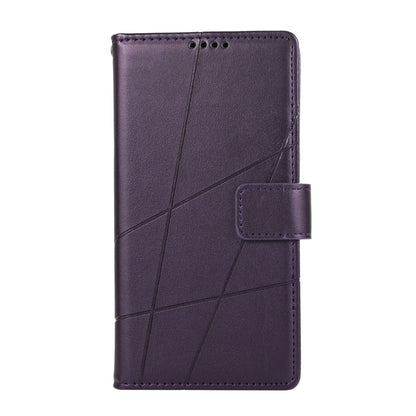 For Xiaomi 13 Ultra PU Genuine Leather Texture Embossed Line Phone Case(Purple) - 13 Ultra Cases by PMC Jewellery | Online Shopping South Africa | PMC Jewellery | Buy Now Pay Later Mobicred