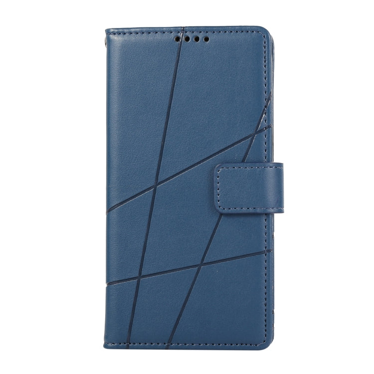 For Xiaomi Redmi Note 13 Pro+ PU Genuine Leather Texture Embossed Line Phone Case(Blue) - Note 13 Pro+ Cases by PMC TechLife | Online Shopping South Africa | PMC TechLife | Buy Now Pay Later Mobicred
