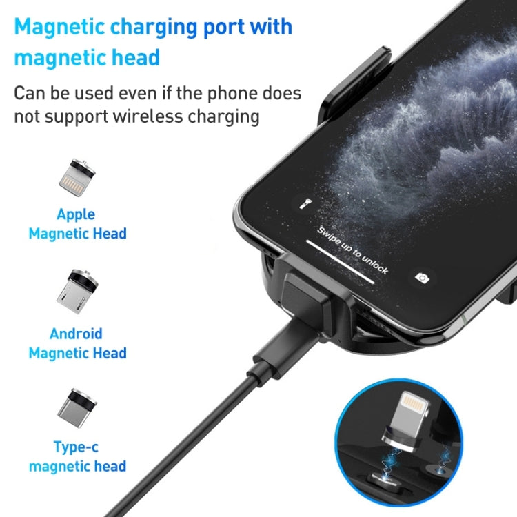 A7s Infrared lnduction Wireless Fast Charging Air Outlet Car Holder - Wireless Charger Holders by PMC TechLife | Online Shopping South Africa | PMC TechLife | Buy Now Pay Later Mobicred