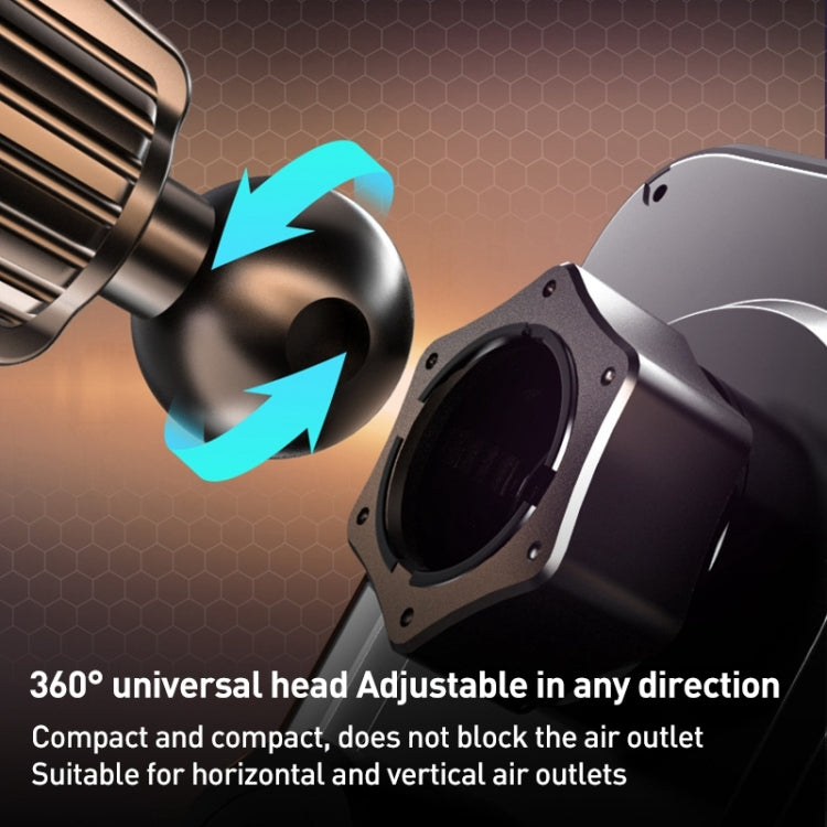 C05 Automatic Alignment Wireless Fast Charging Air Outlet Car Holder(Black) - free shipping - PMC TechLife - Order now!