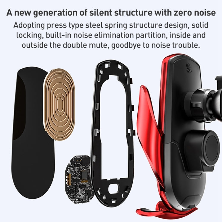 M3 Infrared lnduction Wireless Fast Charging Air Outlet Car Holder(Black) - Wireless Charger Holders by PMC TechLife | Online Shopping South Africa | PMC TechLife | Buy Now Pay Later Mobicred
