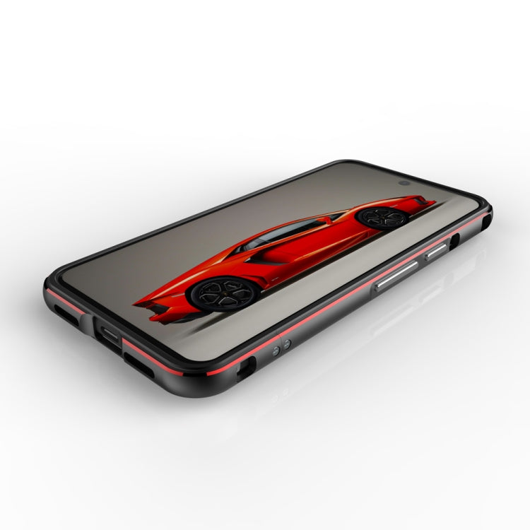 For Google Pixel 8 Aurora Series Metal Frame Phone Case(Black Red) - Google Cases by PMC TechLife | Online Shopping South Africa | PMC TechLife | Buy Now Pay Later Mobicred