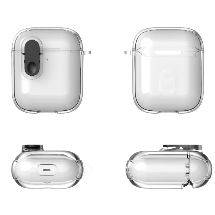 For AirPods 1 / 2 Ice Crystals Shockproof Earphone Protective Case(Grey) - For AirPods 1/2 by PMC Jewellery | Online Shopping South Africa | PMC Jewellery | Buy Now Pay Later Mobicred