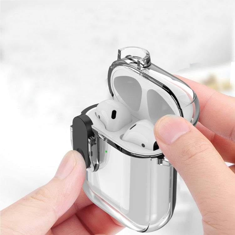 For AirPods 1 / 2 Ice Crystals Shockproof Earphone Protective Case(Grey) - For AirPods 1/2 by PMC Jewellery | Online Shopping South Africa | PMC Jewellery | Buy Now Pay Later Mobicred