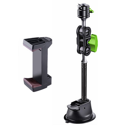 Single Suction Cup Pea Clamp Arm Holder 33cm with Elastic Phone Clamp - Car Holders by PMC Jewellery | Online Shopping South Africa | PMC Jewellery | Buy Now Pay Later Mobicred