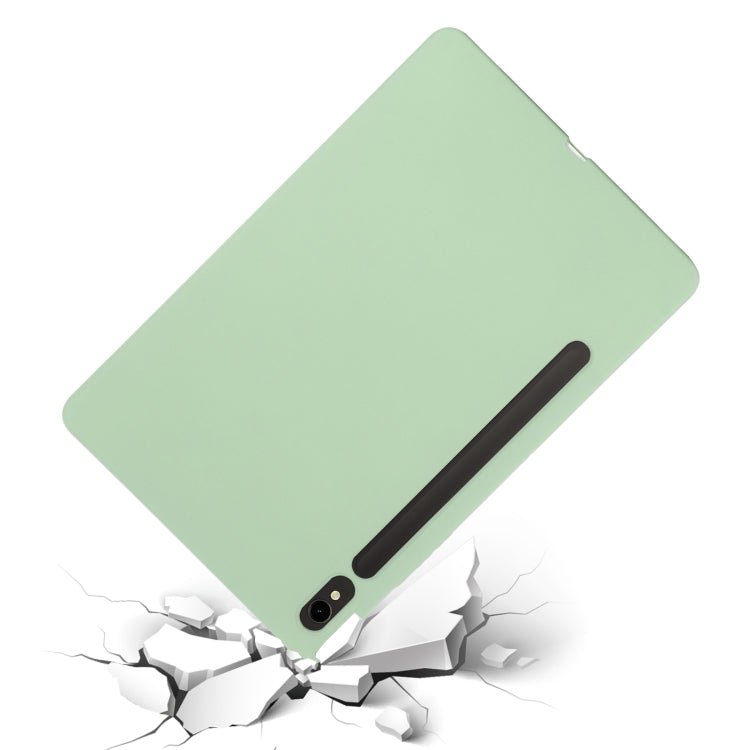 For Samsung Galaxy Tab S9 FE Pure Color Liquid Silicone Shockproof Tablet Case(Green) - free shipping - PMC TechLife - Order now!
