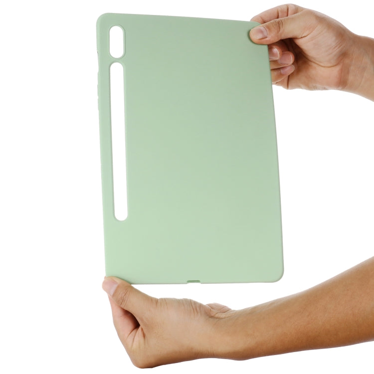 For Samsung Galaxy Tab S9 FE Pure Color Liquid Silicone Shockproof Tablet Case(Green) - free shipping - PMC TechLife - Order now!
