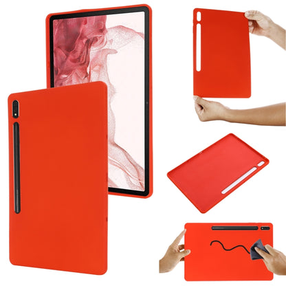 For Samsung Galaxy Tab S9 FE+ / S10+ Pure Color Liquid Silicone Shockproof Tablet Case(Red) - Galaxy Tab S9 FE+ by PMC Jewellery | Online Shopping South Africa | PMC Jewellery | Buy Now Pay Later Mobicred