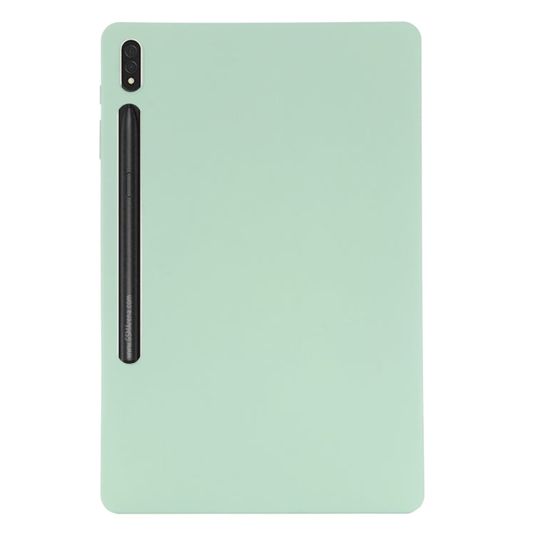 For Samsung Galaxy Tab S9 FE+ / S10+ Pure Color Liquid Silicone Shockproof Tablet Case(Green) - Galaxy Tab S9 FE+ by PMC Jewellery | Online Shopping South Africa | PMC Jewellery | Buy Now Pay Later Mobicred