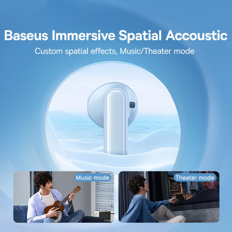 Baseus Bowie Series M3 TWS True Wireless Bluetooth Earphone(Blue) - TWS Earphone by Baseus | Online Shopping South Africa | PMC Jewellery
