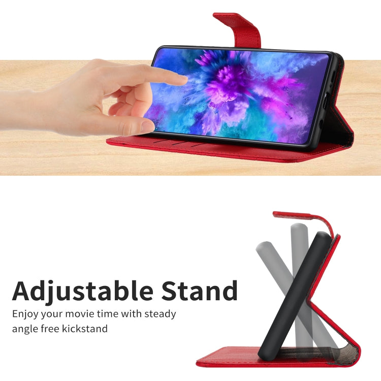 For iPhone 16e Rhombic Grid Texture Leather Phone Case(Red) - iPhone 16e Cases by PMC TechLife | Online Shopping South Africa | PMC TechLife | Buy Now Pay Later Mobicred