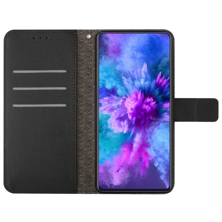 For iPhone 16e Rhombic Grid Texture Leather Phone Case(Black) - iPhone 16e Cases by PMC TechLife | Online Shopping South Africa | PMC TechLife | Buy Now Pay Later Mobicred