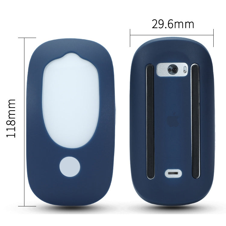 For Apple Magic Mouse 1 / 2 Mouse Silicone Protective Case(Midnight Blue) - Protective Bags by PMC Jewellery | Online Shopping South Africa | PMC Jewellery | Buy Now Pay Later Mobicred
