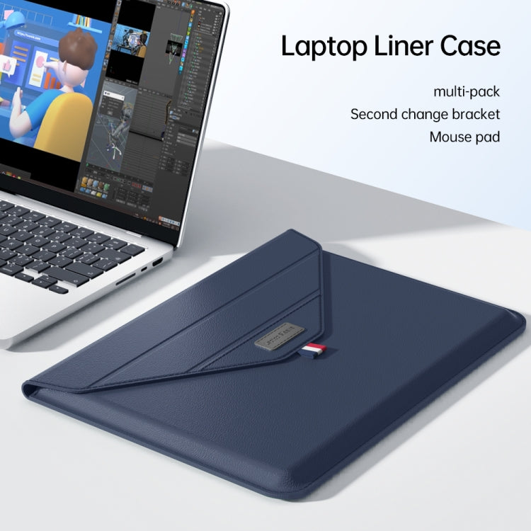 For 15.4/15.6/16.1 inch Envelope Holder Laptop Sleeve Bag(Dark Blue) - free shipping - PMC Jewellery - Order now!