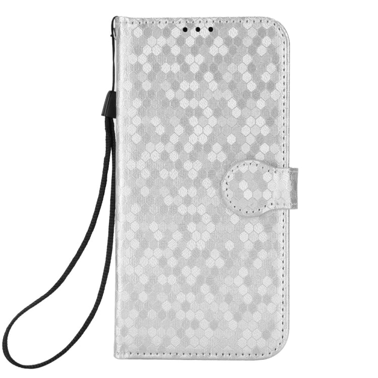 For Infinix Hot 40 / Hot 40 Pro 4G 2024 Honeycomb Dot Texture Leather Phone Case(Silver) - Infinix Cases by PMC Jewellery | Online Shopping South Africa | PMC Jewellery | Buy Now Pay Later Mobicred