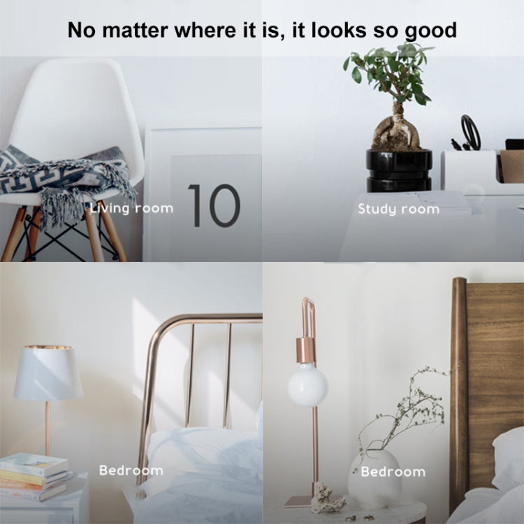 86mm Round LED Tempered Glass Switch Panel, White Round Glass, Style:Dual Computer Socket - free shipping - PMC Jewellery - Order now!