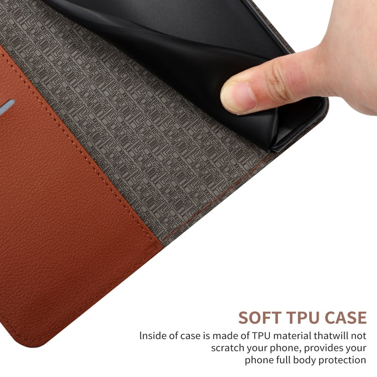 For Honor X9b Rhombic Grid Texture Leather Phone Case(Brown) - Honor Cases by PMC TechLife | Online Shopping South Africa | PMC TechLife | Buy Now Pay Later Mobicred