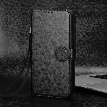 For vivo Y38 5G / Y200i Honeycomb Dot Texture Leather Phone Case(Black) - vivo Cases by PMC Jewellery | Online Shopping South Africa | PMC Jewellery | Buy Now Pay Later Mobicred