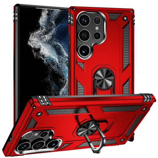 For Samsung Galaxy S24 Ultra 5G Shockproof TPU + PC Phone Case(Red) - Galaxy S24 Ultra 5G Cases by PMC Jewellery | Online Shopping South Africa | PMC Jewellery