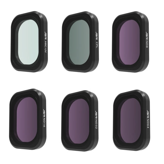 For DJI OSMO Pocket 3 JSR CB Series Camera Lens Filter, Filter:6 in 1 UV CPL ND8-64 - Lens Accessories by JSR | Online Shopping South Africa | PMC Jewellery | Buy Now Pay Later Mobicred
