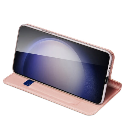 For Samsung Galaxy S24 5G DUX DUCIS Skin Pro Series Flip Leather Phone Case(Pink) - Galaxy S24 5G Cases by DUX DUCIS | Online Shopping South Africa | PMC Jewellery | Buy Now Pay Later Mobicred