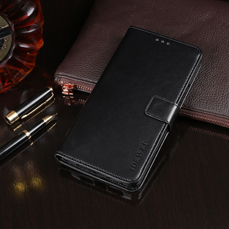 For DOOGEE X95 idewei Crazy Horse Texture Horizontal Flip Leather Case with Holder & Card Slots & Wallet(Black) - More Brand by idewei | Online Shopping South Africa | PMC Jewellery | Buy Now Pay Later Mobicred