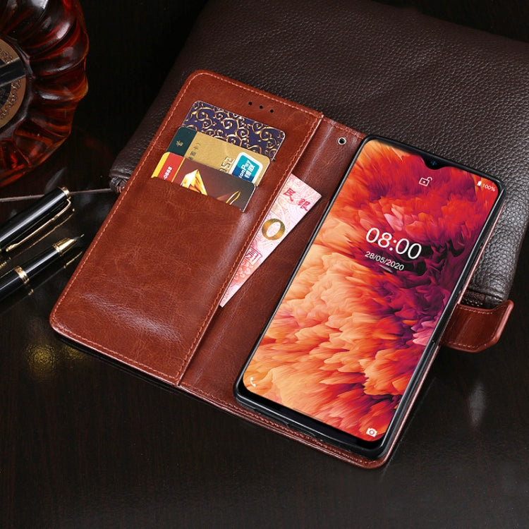 For Ulefone Note 8P idewei Crazy Horse Texture Horizontal Flip Leather Case with Holder & Card Slots & Wallet(Rose Red) - Ulefone Cases by idewei | Online Shopping South Africa | PMC Jewellery | Buy Now Pay Later Mobicred