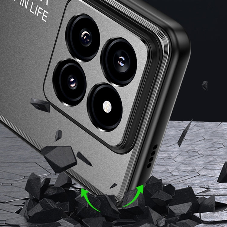 For Xiaomi 14 Frosted Metal Phone Case(Black) - 14 Cases by PMC TechLife | Online Shopping South Africa | PMC TechLife