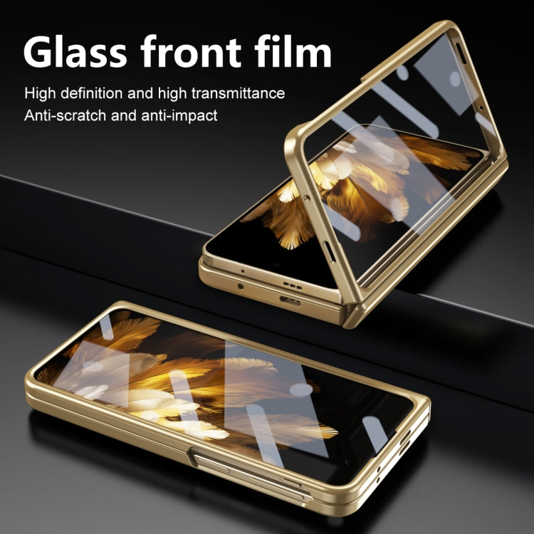 For OPPO Find N3 / OnePlus Open Integrated Frosted Electroplating Full Coverage Phone Case(Gold) - OnePlus Cases by PMC TechLife | Online Shopping South Africa | PMC TechLife | Buy Now Pay Later Mobicred