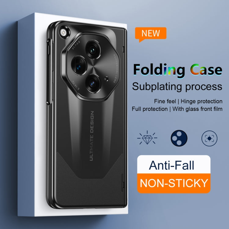For OPPO Find N3 / OnePlus Open Integrated Frosted Electroplating Full Coverage Phone Case with Pen/Pen Slots(Red) - free shipping - PMC TechLife - Order now!