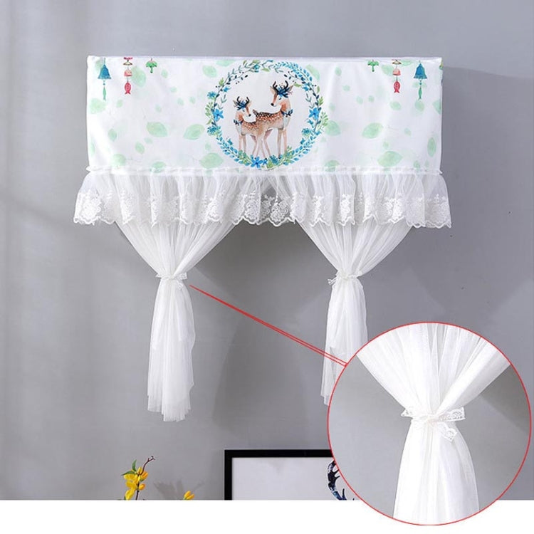 Do Not Take Dust-proof And Anti Direct Blowing Simple Wind Hanging Machine Air Conditioner Moon Cover, Size:Width 80 × Thickness 20 × Height 90cm(Round Leaf) - Dust Covers by PMC Jewellery | Online Shopping South Africa | PMC Jewellery | Buy Now Pay Later Mobicred