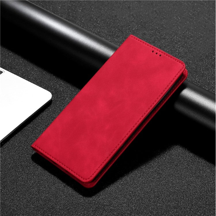 For Honor Magic6 Pro Skin Feel Magnetic Leather Phone Case(Red) - Honor Cases by PMC Jewellery | Online Shopping South Africa | PMC Jewellery | Buy Now Pay Later Mobicred