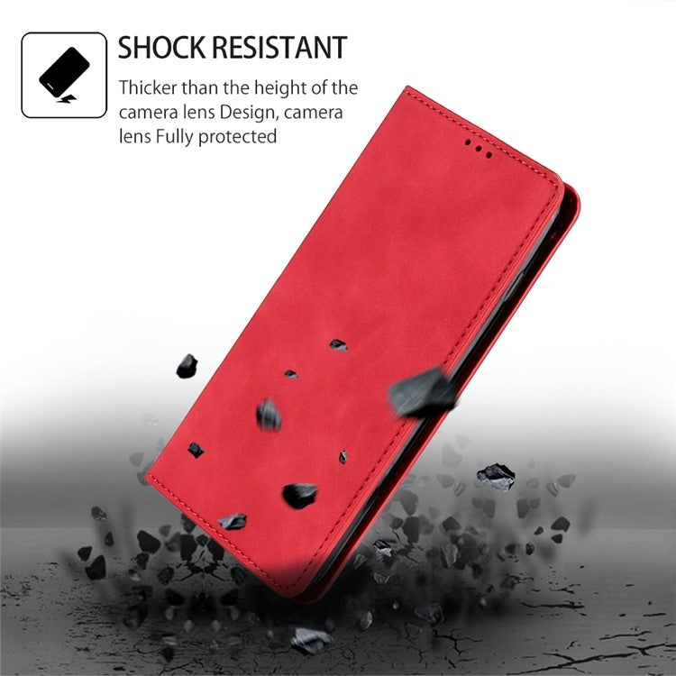For Honor Magic6 Pro Skin Feel Magnetic Leather Phone Case(Red) - free shipping - PMC Jewellery - Order now!
