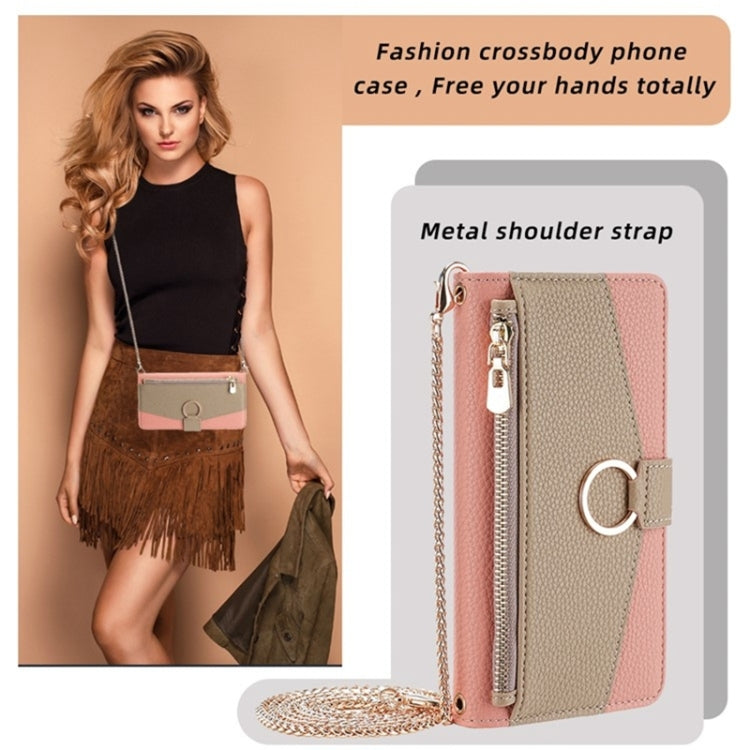 For Honor 20 Crossbody Litchi Texture Leather Phone Case(Pink) - Honor Cases by PMC TechLife | Online Shopping South Africa | PMC TechLife | Buy Now Pay Later Mobicred