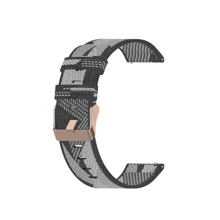 20mm Universal Stripe Weave Nylon Watch Band(Grey) - free shipping - PMc TechLife - Order now!