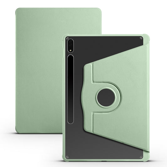 For Samsung Galaxy Tab S9+ X810 Acrylic 360 Degree Rotation Holder Tablet Leather Case(Matcha Green) - Galaxy Tab S9+ Cases by PMC Jewellery | Online Shopping South Africa | PMC Jewellery