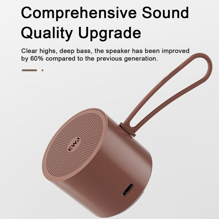 EWA A127 Outdoor IPX5 Waterproof Portable Mini TWS Wireless Bluetooth Speaker(Black) - free shipping - PMC Jewellery - Order now!
