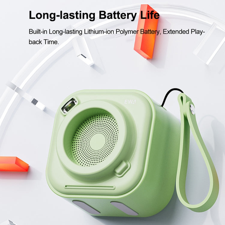 EWA A132 Portable Mini Stereo Wireless Bluetooth Speaker(Brown Green) - free shipping - PMC Jewellery - Order now!