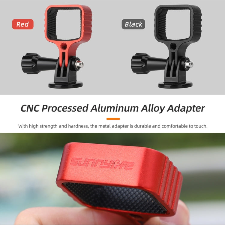 For DJI OSMO Pocket 3 Metal Expansion Bracket Adapter Frame Holder with Screw(Red) - Mount & Holder by Sunnylife | Online Shopping South Africa | PMC Jewellery | Buy Now Pay Later Mobicred