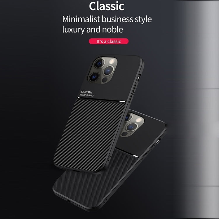 For iPhone 15 Pro Max Classic Tilt Strip Grain Magnetic Shockproof PC + TPU Phone Case(Green) - iPhone 15 Pro Max Cases by PMC TechLife | Online Shopping South Africa | PMC TechLife | Buy Now Pay Later Mobicred